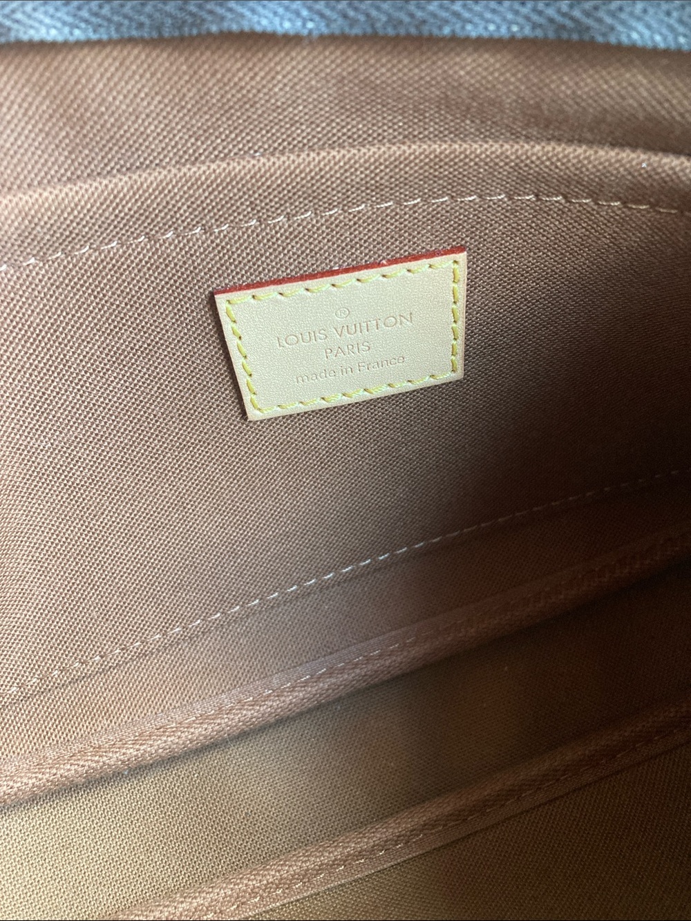Louis Vuitton Brown Monogram Multi-Pochette with Olive Strap and Gold Hardware - Picture 13 of 15